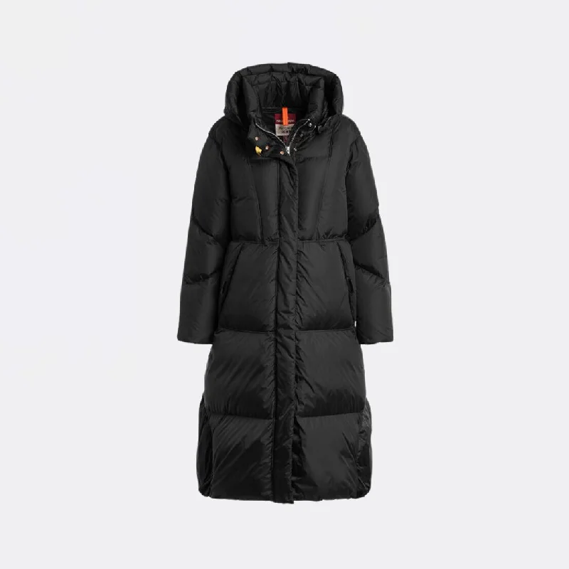 Women's Zip-Up CoatsLiu Hooded Down Jacket (Black)