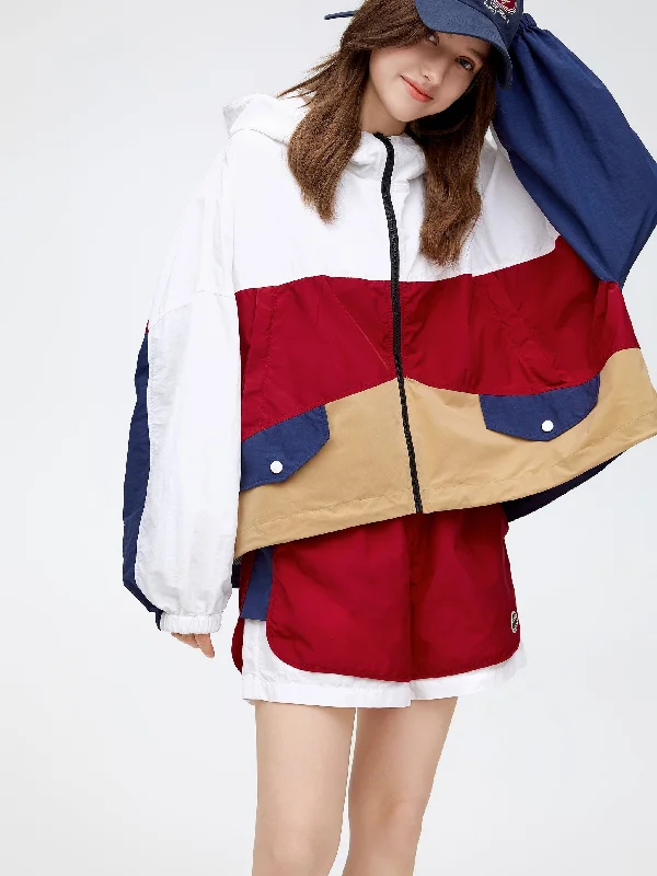 Women's Coats with ZipperColourblocked Chelsea Jacket