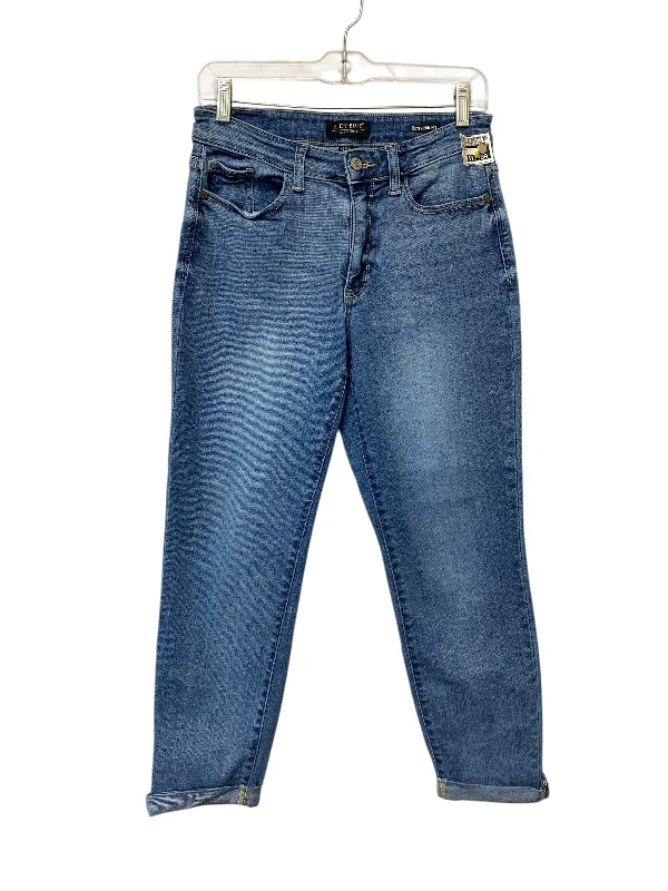 Women's Jodhpurs with High CollarJeans Cropped By Judy Blue In Blue Denim