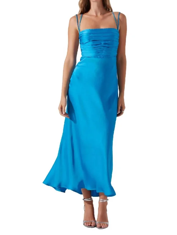 Women's Sweetheart-Neck DressesAntlia Dress In Turquoise Blue