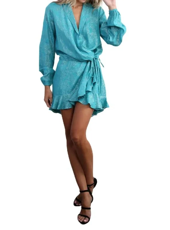 Women's Off-the-Shoulder DressesCari Dress In Teal