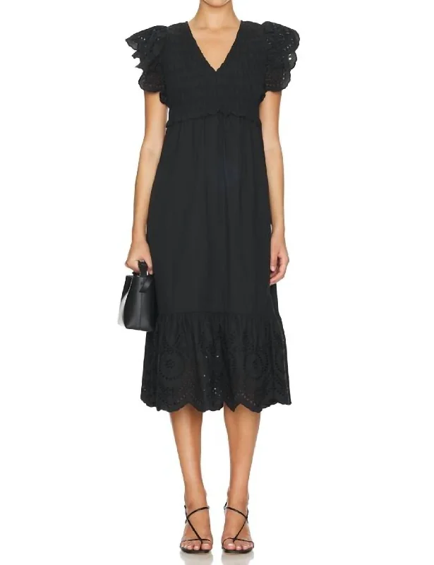 Women's Shift DressesClementine Dress In Black Eyelet