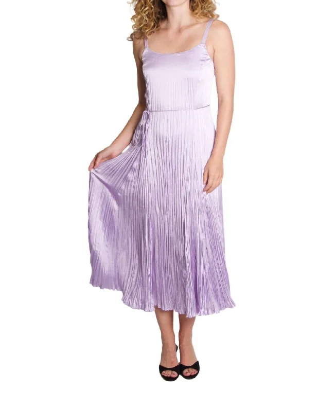 Women's Boat Collar DressesCrushed Slip Dress In Purple