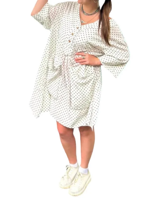 Women's Wrap DressesDay Dreamin' Tunic Dress In Cream