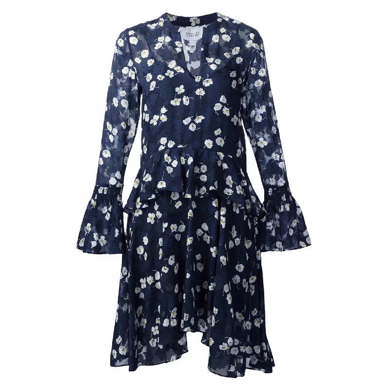 Women's Halter DressesDerek Lam 10 Crosby Floral Dress, Navy