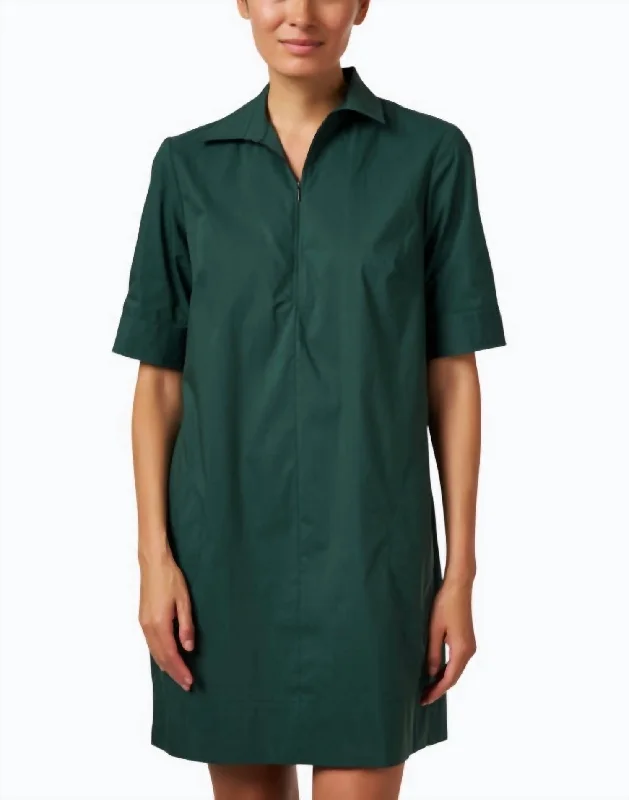 Women's Low Collar DressesEndora Dress In Evergreen