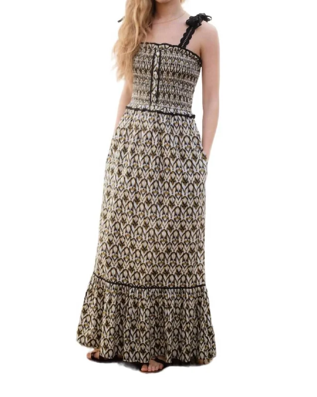 Women's Empire Waist DressesParis Dress In Khaki