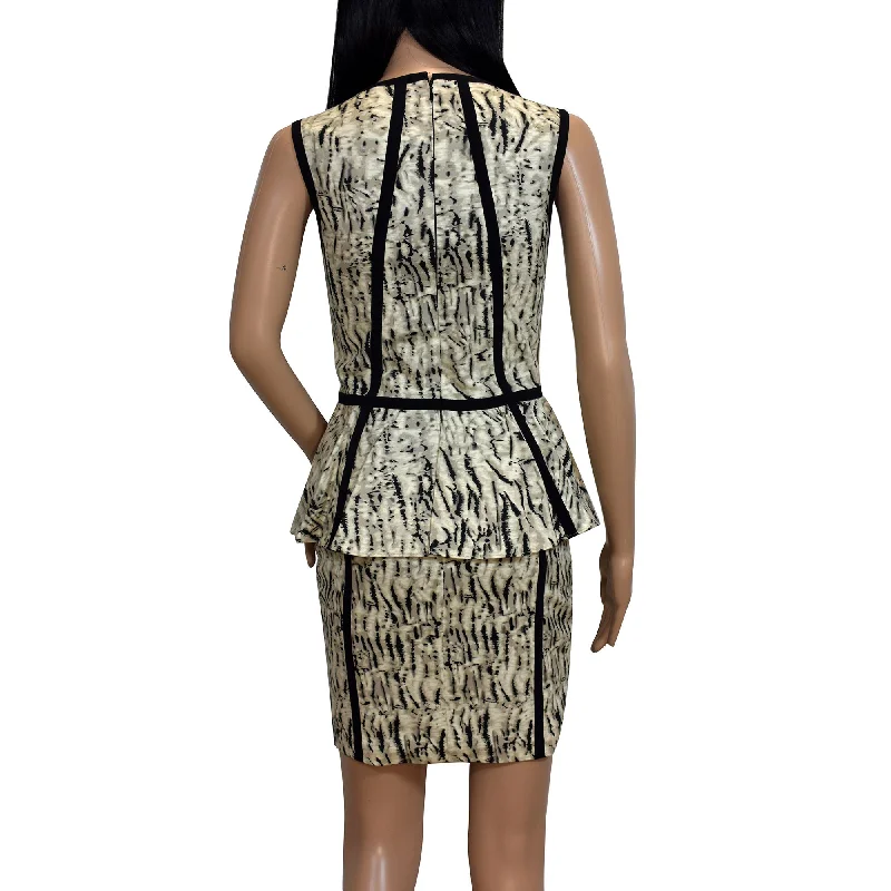 Women's Midi DressesParker Animal Print Peplum Dress