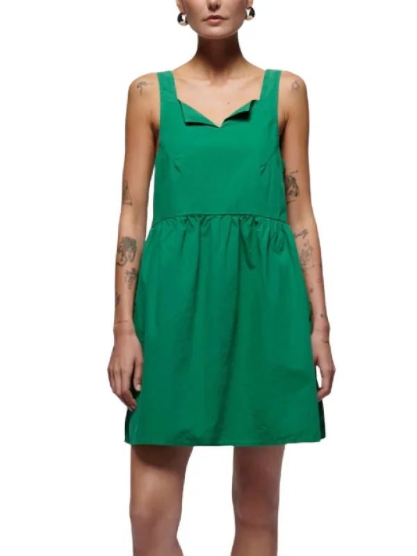 Women's Collarless DressesSolie Dress In Verdant Green