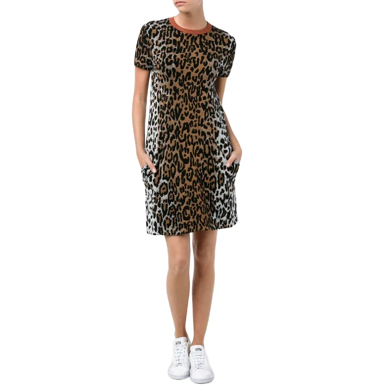 Women's Asymmetrical DressesStella McCartney Women's Cheetah Print Dress