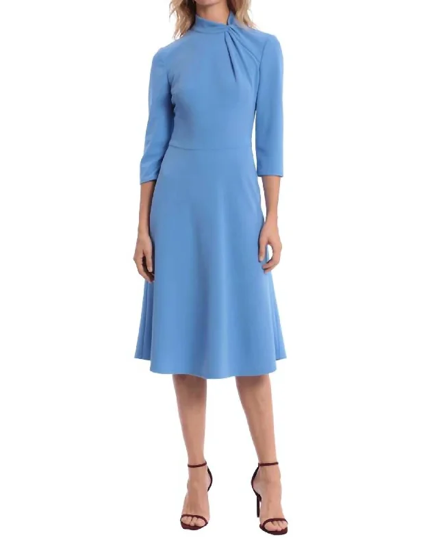 Women's Square-Neck DressesTheodora Dress In Blue Bonnet