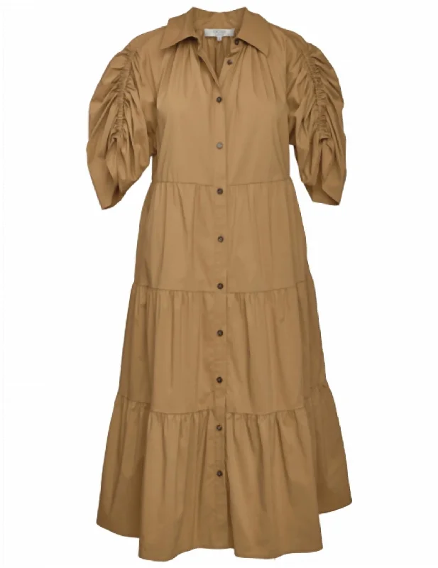 Women's Boat Collar DressesWhit Dress In Army