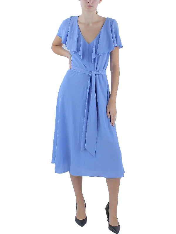 Women's Round-Neck DressesWomens Crepe Wear To Work Dress