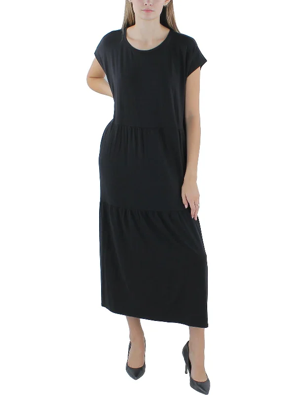 Women's Sweetheart-Neck DressesWomens Tencel T-Shirt Dress