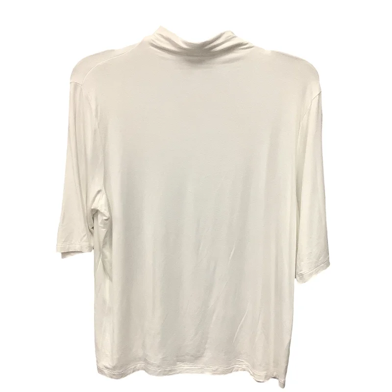 Women's Blouse with U-Shaped CollarTop 3/4 Sleeve By Vince  Size: L