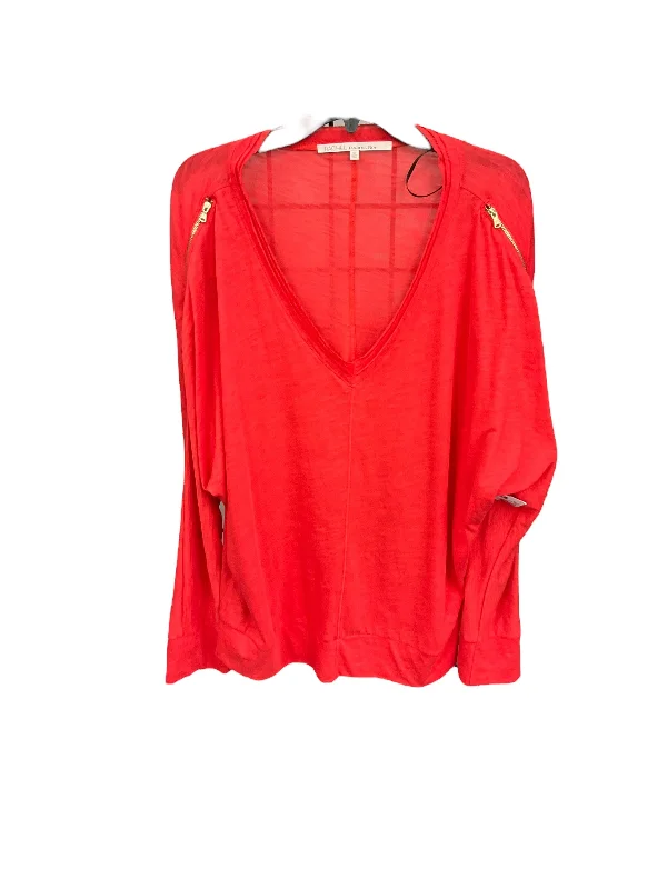 Women's Blouse with LaceTop Long Sleeve Basic By Rachel Zoe  Size: Xl