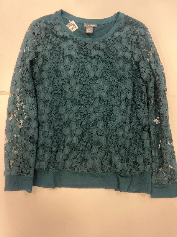 Women's Blouse with TasselsTop Long Sleeve By Adrianna Papell  Size: S