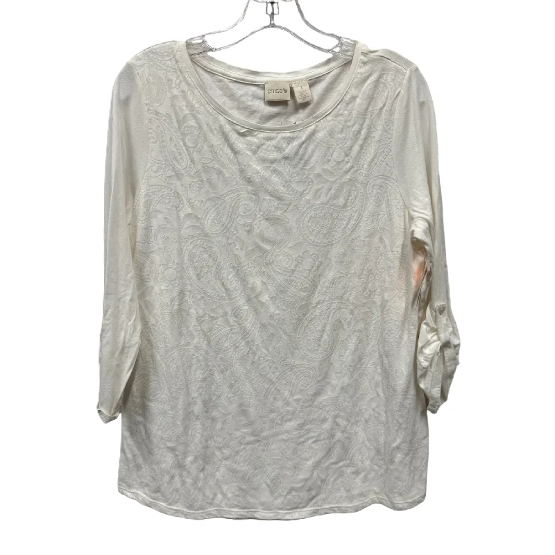 Women's Blouse with FlouncesTop Long Sleeve By Chicos  Size: M