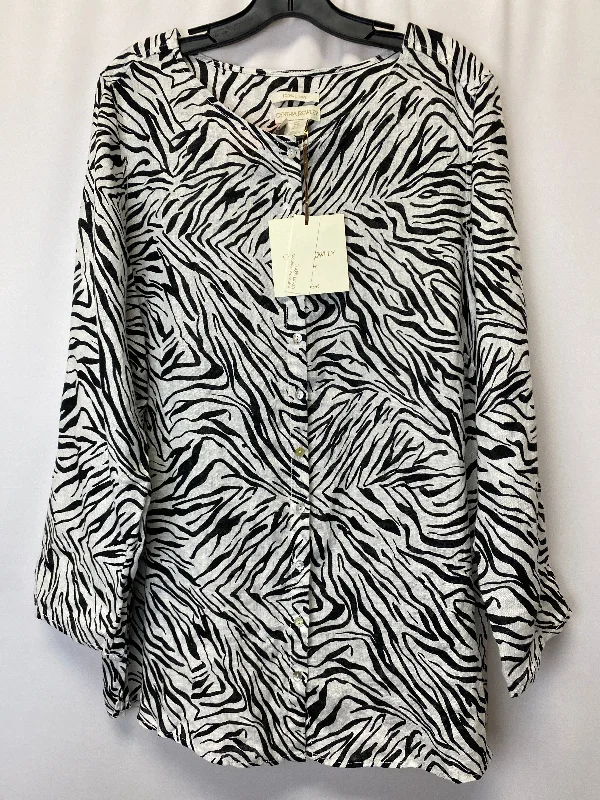 Women's Blouse with SequinsTop Long Sleeve By Cynthia Rowley  Size: 1x