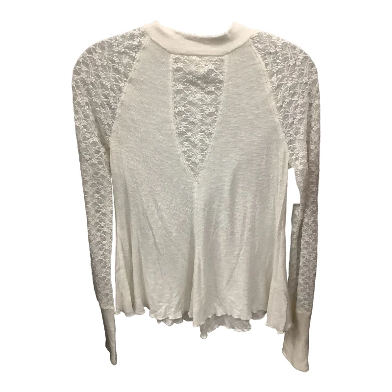 Women's Blouse with Sweetheart NeckTop Long Sleeve By Free People  Size: S