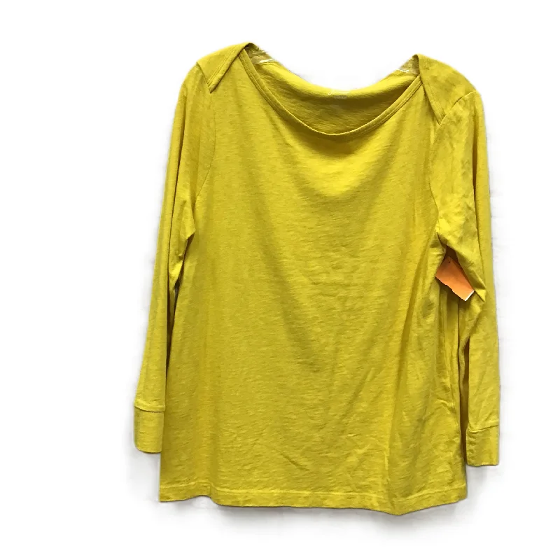 Women's Blouse with Shirt CollarTop Long Sleeve By J. Crew  Size: L