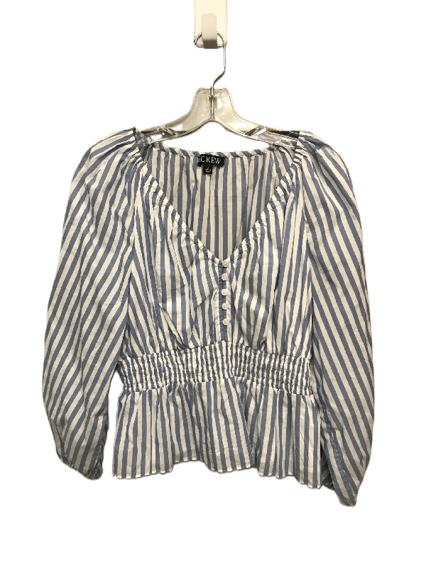 Women's Blouse with Low CollarTop Long Sleeve By J. Crew  Size: S