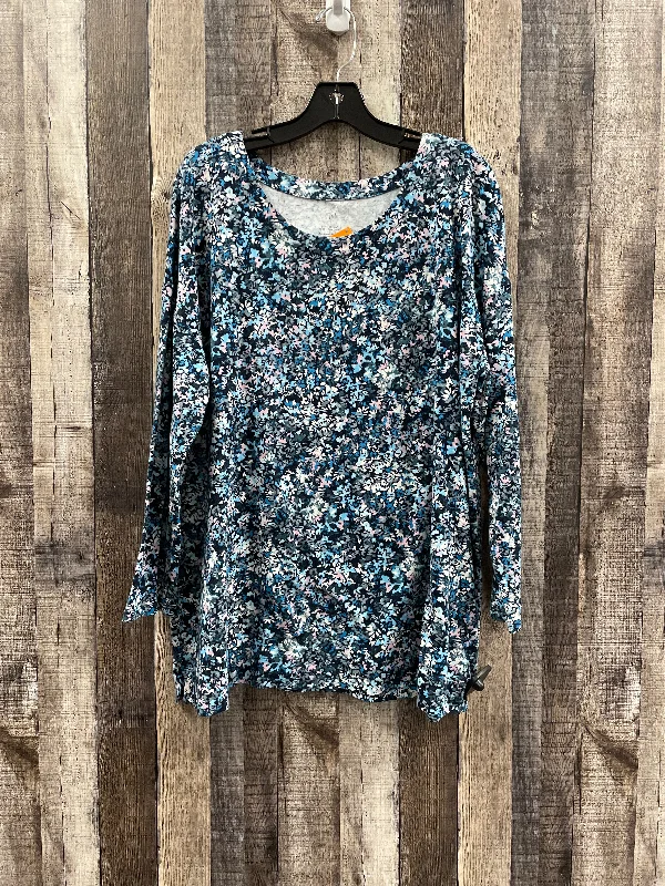 Women's Silk BlouseTop Long Sleeve By J Jill  Size: Xl