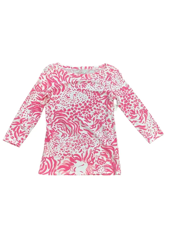 Women's Blouse with Shawl CollarTop Long Sleeve By Lilly Pulitzer  Size: Xs