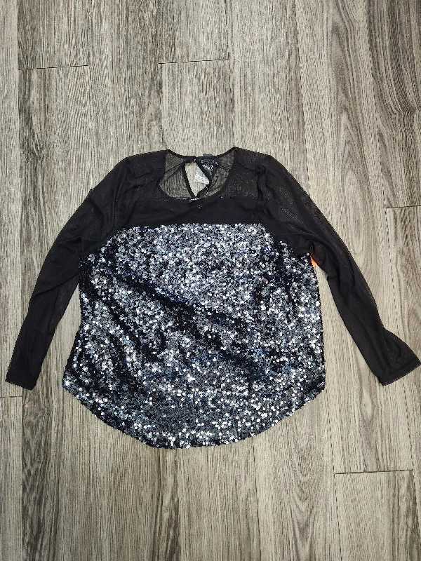 Women's Blouse with Mandarin CollarTop Long Sleeve By Torrid  Size: 1x